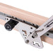 Physio Reformer Master Instructor with Tower Detailed View Of Stainless Steel Footbar Adjustment System