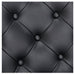 Princeton Gold Barber Chair Close-Up View Of Diamond Tufted Black Upholstery Pattern