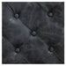 Princeton Gold Barber Chair Close-Up View Of Diamond Tufted Vintage Black Upholstery Pattern