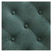 Princeton Gold Barber Chair Close-Up View Of Diamond Tufted Vintage Green Upholstery Pattern