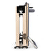 Reformer Elina Pilates Foldable for Home Plus Box Gray Variant Side View Showing Space-Saving Folded Configuration On White Background