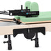 Reformer Elina Pilates Foldable for Home Plus Box  Green Variant Close-Up View Of The Carriage And Adjustable Shoulder Rests