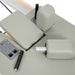 Reformer Elina Pilates Foldable for Home Plus Box  Iceberg Variant Close-Up View Showing Removable Headrest And Shoulder Rest System