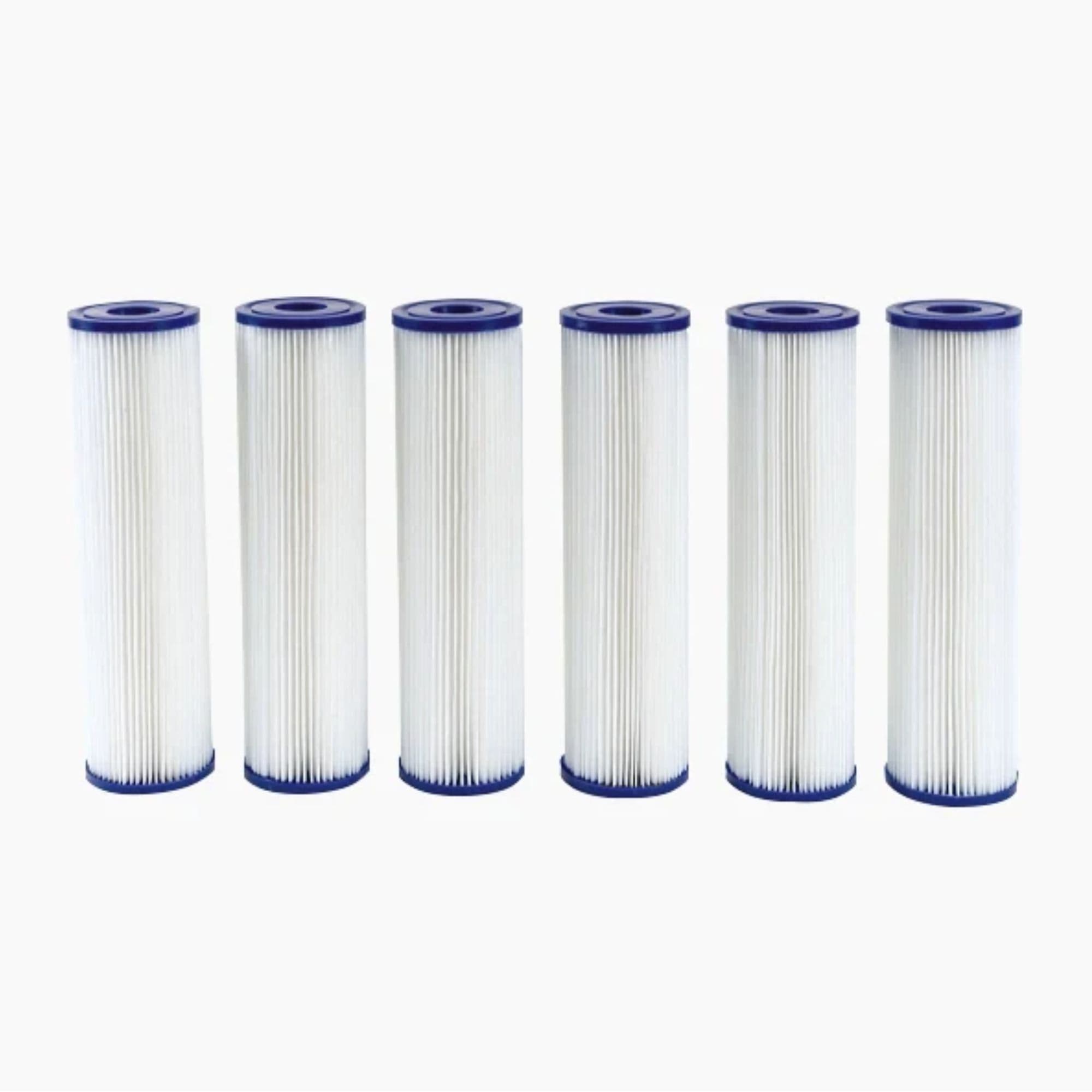 Revive Cold Plunge Replacement Filters Six Replacement Pleated Filters On White Background