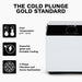 Revive Inflatable Barrel Cold Plunge Front View With List Of Features For Chiller