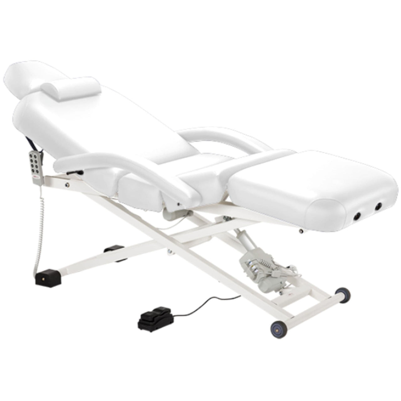 Royal 3-Motor All Electric Spa Table Semi Reclined On White Color With Clean White Background