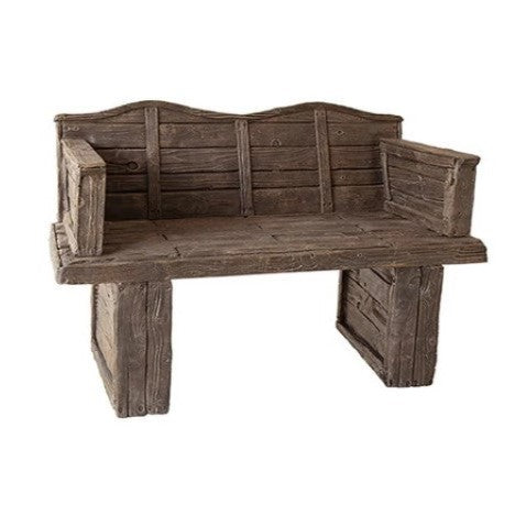Concrete Wood Bench With Back- Phoenix Precast Products