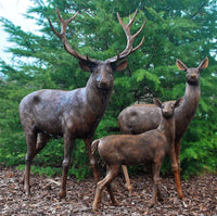 Thumbnail for Bronze Deer Family Sculpture by Metropolitan Galleries