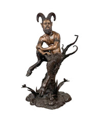 Thumbnail for Bronze Mythological Pan with Panpipes Statue by Metropolitan Galleries