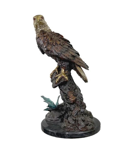Bronze Large Eagle Table Top Sculpture by Metropolitan Galleries