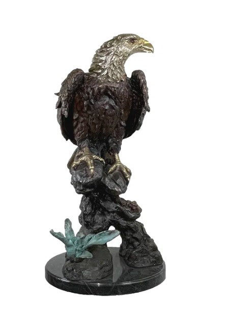 Bronze Large Eagle Table Top Sculpture by Metropolitan Galleries