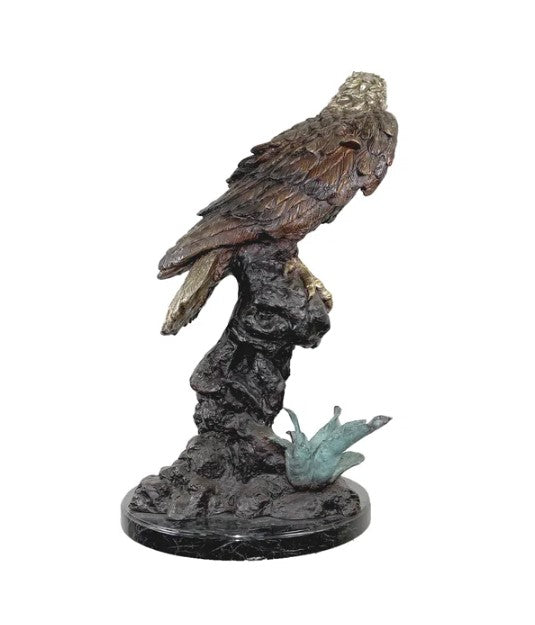 Bronze Large Eagle Table Top Sculpture by Metropolitan Galleries