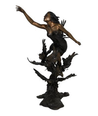 Thumbnail for Bronze Lady in Clouds with Birds Garden Sculpture by Metropolitan Galleries
