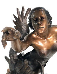 Thumbnail for Bronze Lady in Clouds with Birds Garden Sculpture by Metropolitan Galleries