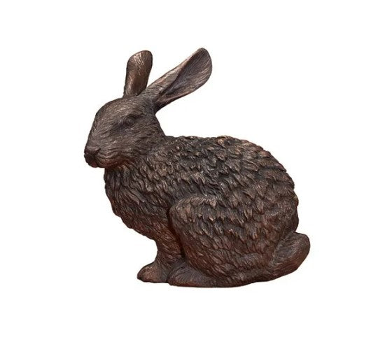 Bronze Sitting Hare Garden Sculpture by Metropolitan Galleries