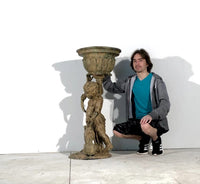 Thumbnail for Bronze Boy and Dog Urn Planter by Metropolitan Galleries