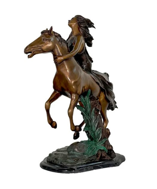 Bronze Free Spirit Girl Sculpture by Metropolitan Galleries