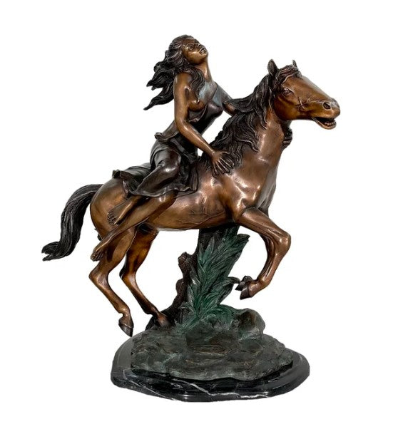 Bronze Free Spirit Girl Sculpture by Metropolitan Galleries