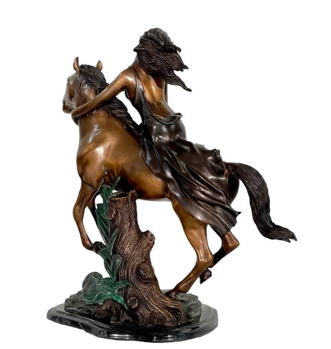 Bronze Free Spirit Girl Sculpture by Metropolitan Galleries