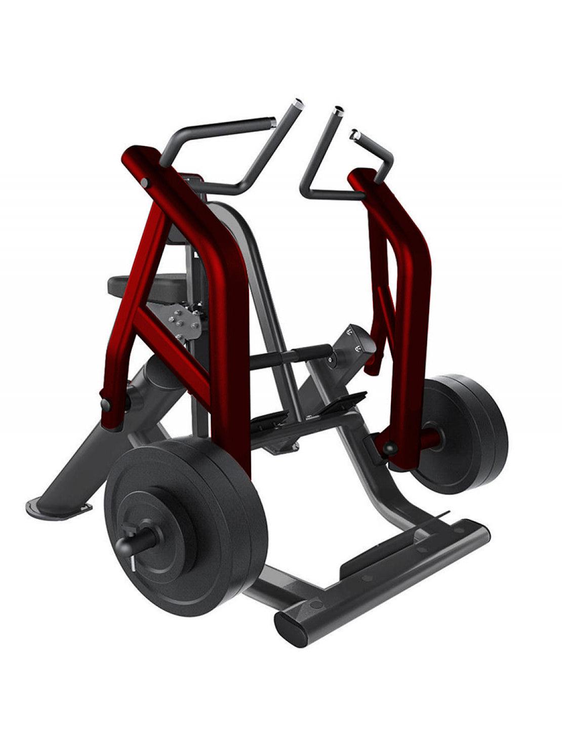 Elite Leverage  Seated Row - Muscle D Fitness - Commercial - Adjustable Seat - Plate Loaded