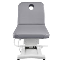 Thumbnail for Serenity Electric Treatment Table Front View Of Gray Color With Face Hole On White Background