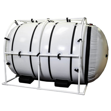 Summit to Sea Grand Dive Pro Plus 8.5-Foot Chamber Fully Inflated Side Angle View On White Background