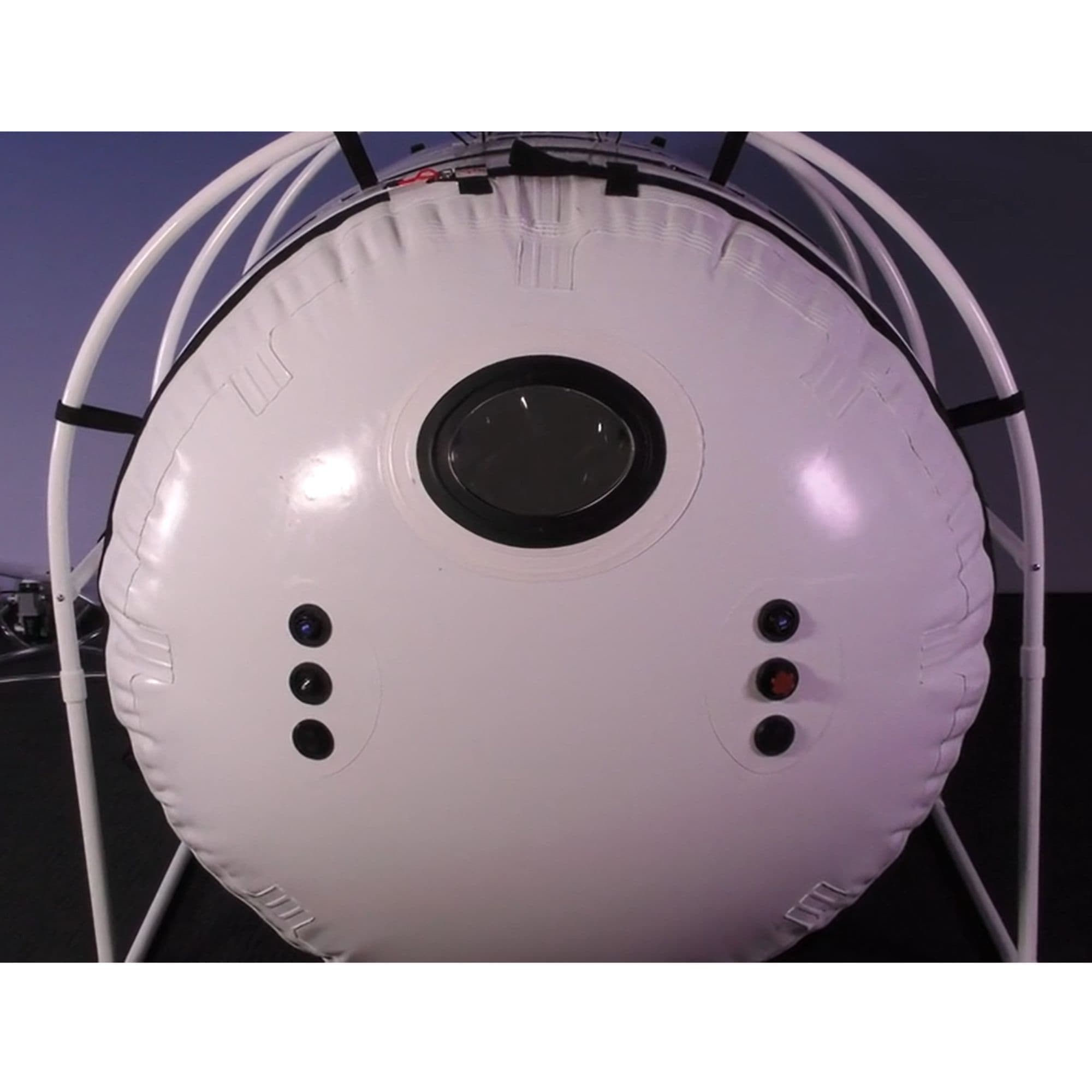 Summit to Sea Grand Dive Pro Plus Long Chamber Close-up Front View Showing Circular Window And Valves