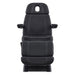 Sydney 4-Motors Esthetician Chair Black Front View Showing A Face Hole On White Background