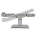 Sydney 4-Motors Esthetician Chair Gray Side View Demonstrating Recline Adjustment Positions On White Background