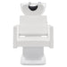 Takaran Adjustable Shampoo Backwash Unit White Front View Of White Single Shampoo Wash Station