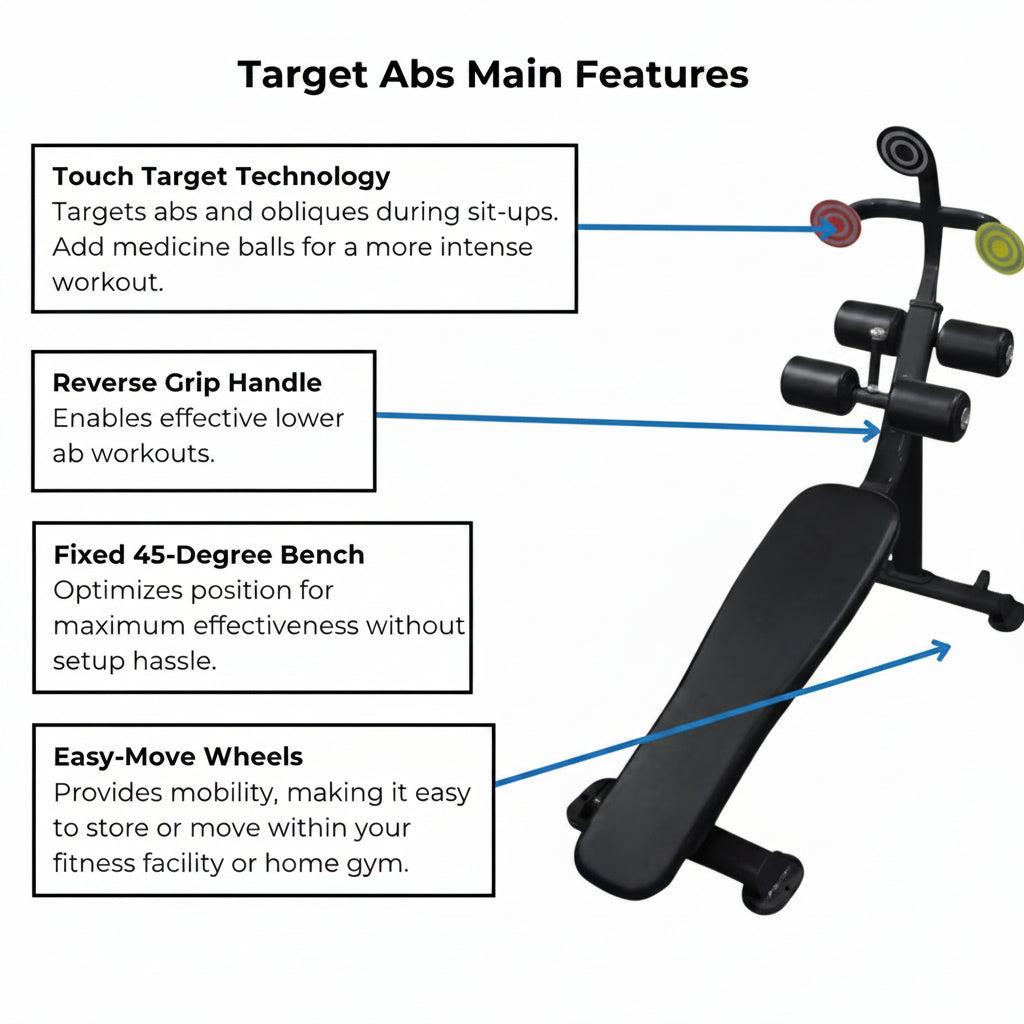 The Abs Company Target Abs Training Bench – ABS7013B