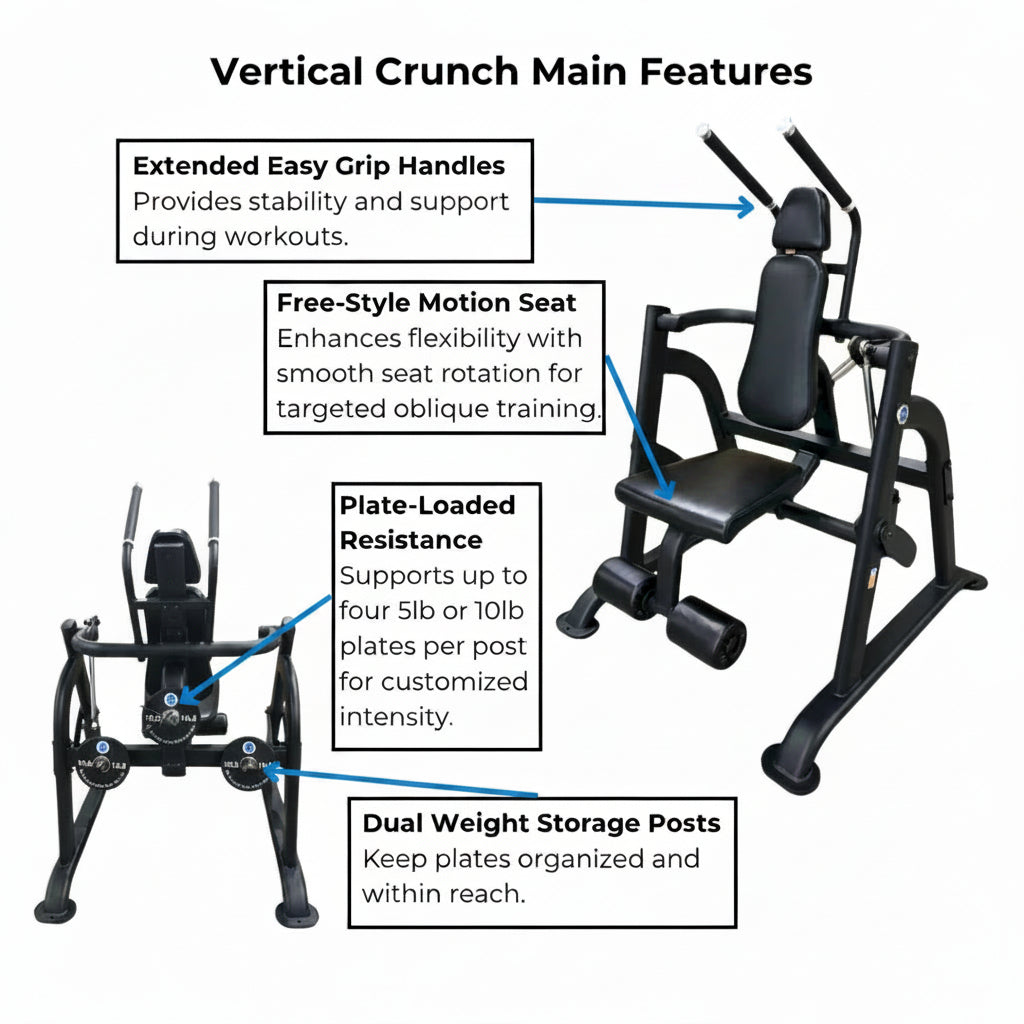 The Abs Company Vertical Crunch Ab Crunch Machine
