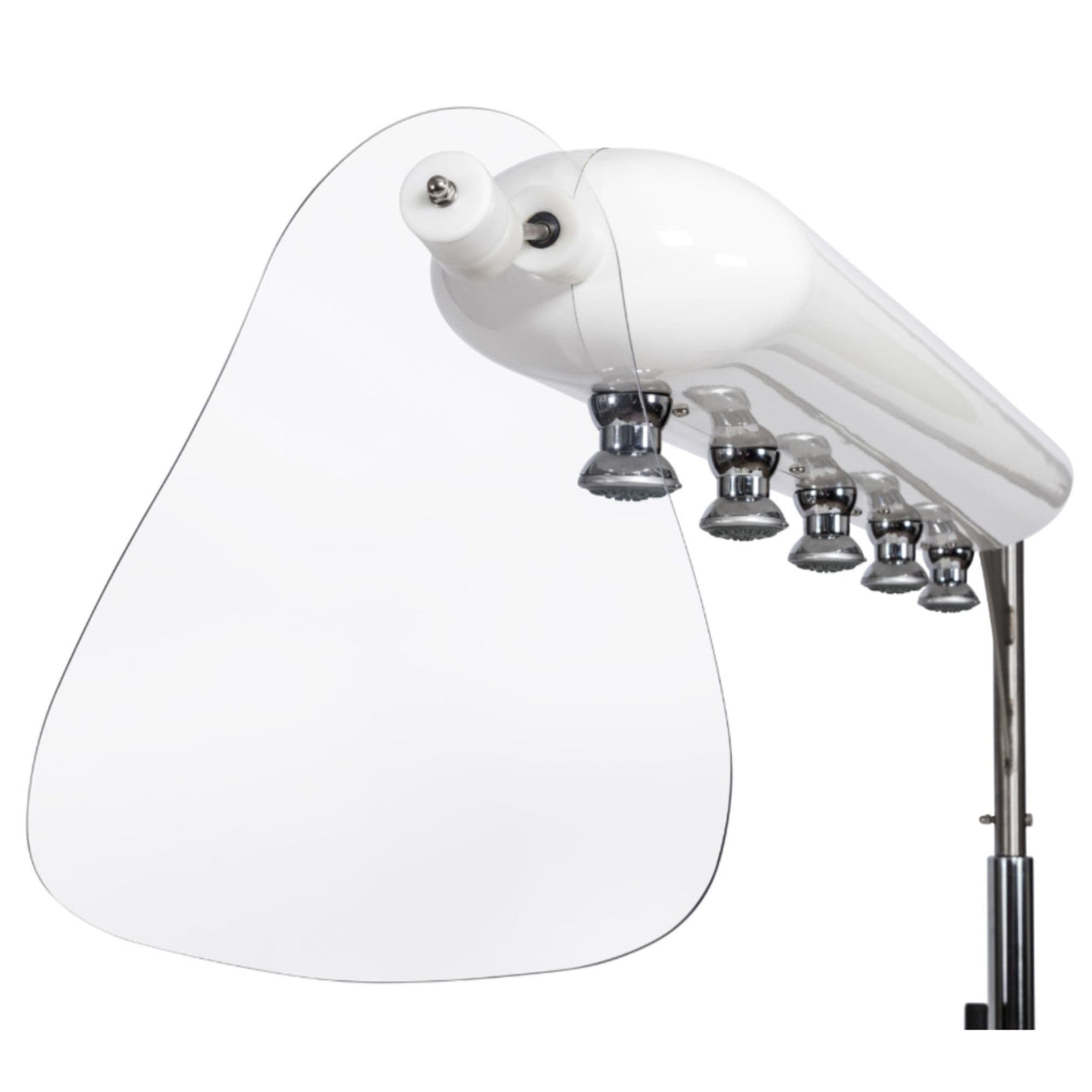 The ESCAPE Vichy Hydro-Massage Shower Close-Up Angled View Of Multiple Heads
