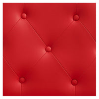 Thumbnail for Titan Heavy Duty Hydraulic Barber Chair Close-Up View Of Diamond Tufted Red Upholstery Pattern