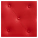 Titan Heavy Duty Hydraulic Barber Chair Close-Up View Of Diamond Tufted Red Upholstery Pattern