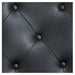 Titan Hydraulic Barber Chair Close-Up View Of Diamond Tufted Black Upholstery Pattern