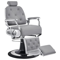 Thumbnail for Titan Hydraulic Barber Chair Gray Variant Front Angled View On White Background