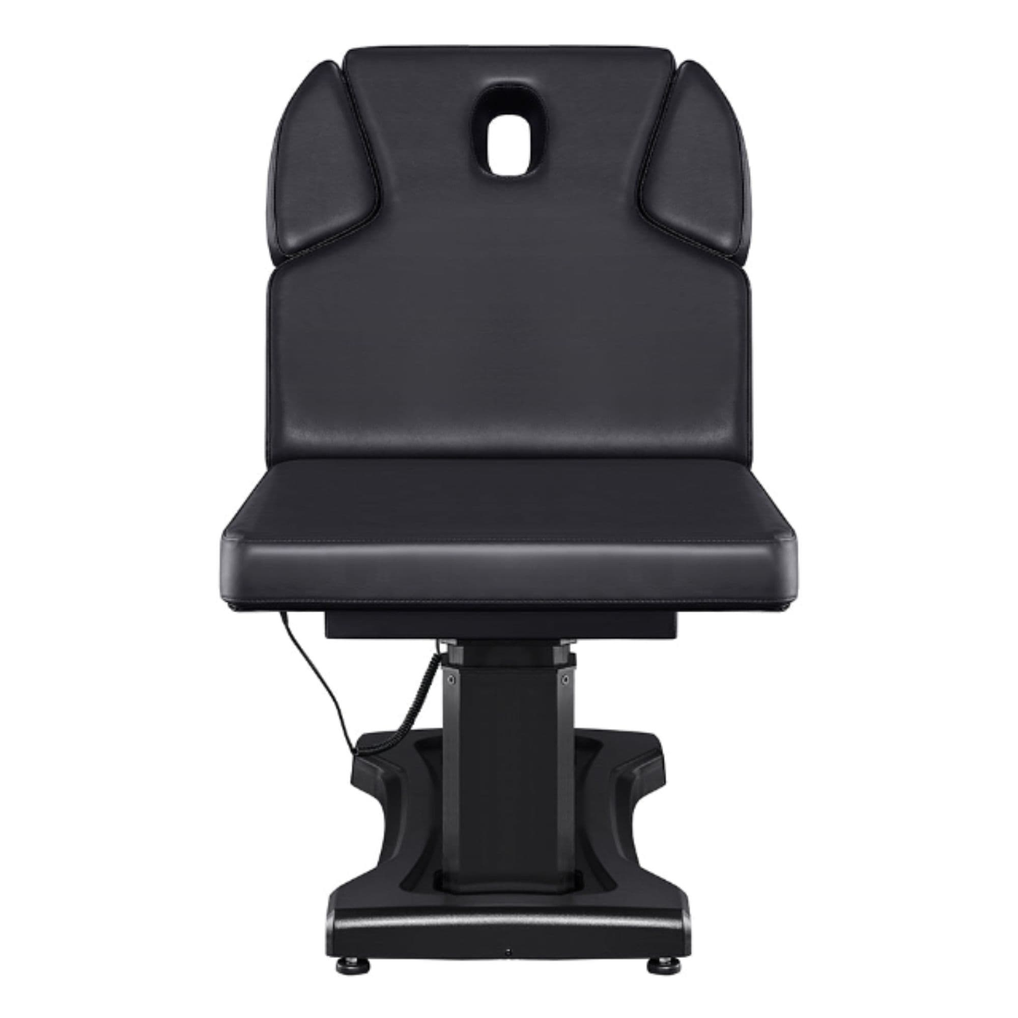 Tranquility Quad-Motor Medical Spa Treatment Table Black Variant Front View On White Background