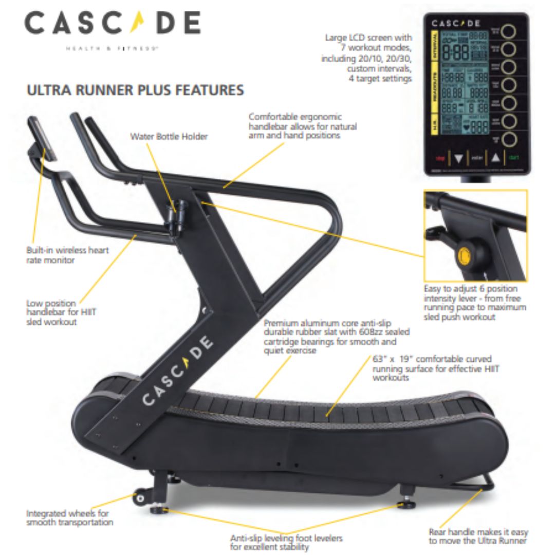 Cascade Ultra Runner Plus 2 Curved Treadmill
