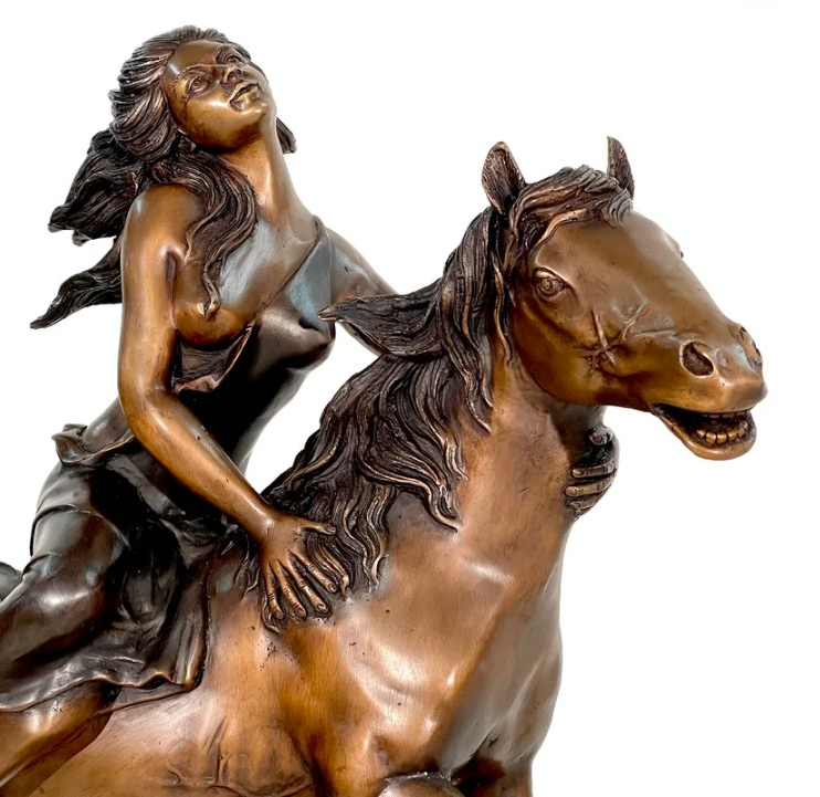 Bronze Free Spirit Girl Sculpture by Metropolitan Galleries