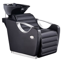 Thumbnail for Victoria Electric Shampoo Backwash Unit Black Front Angled View With Black Single On Clean Background
