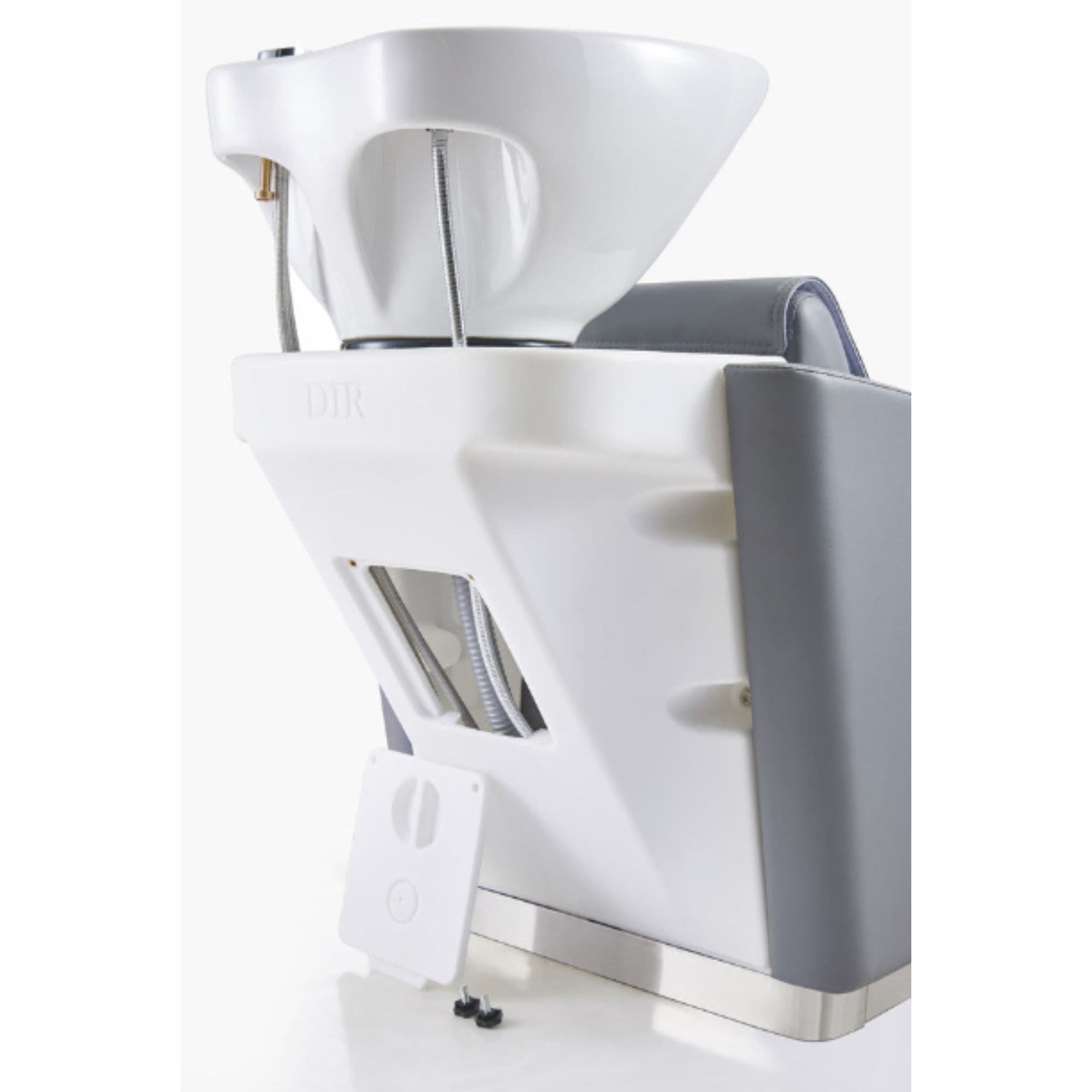 Victoria Electric Shampoo Backwash Unit Rear Angled View With Sink Assembly
