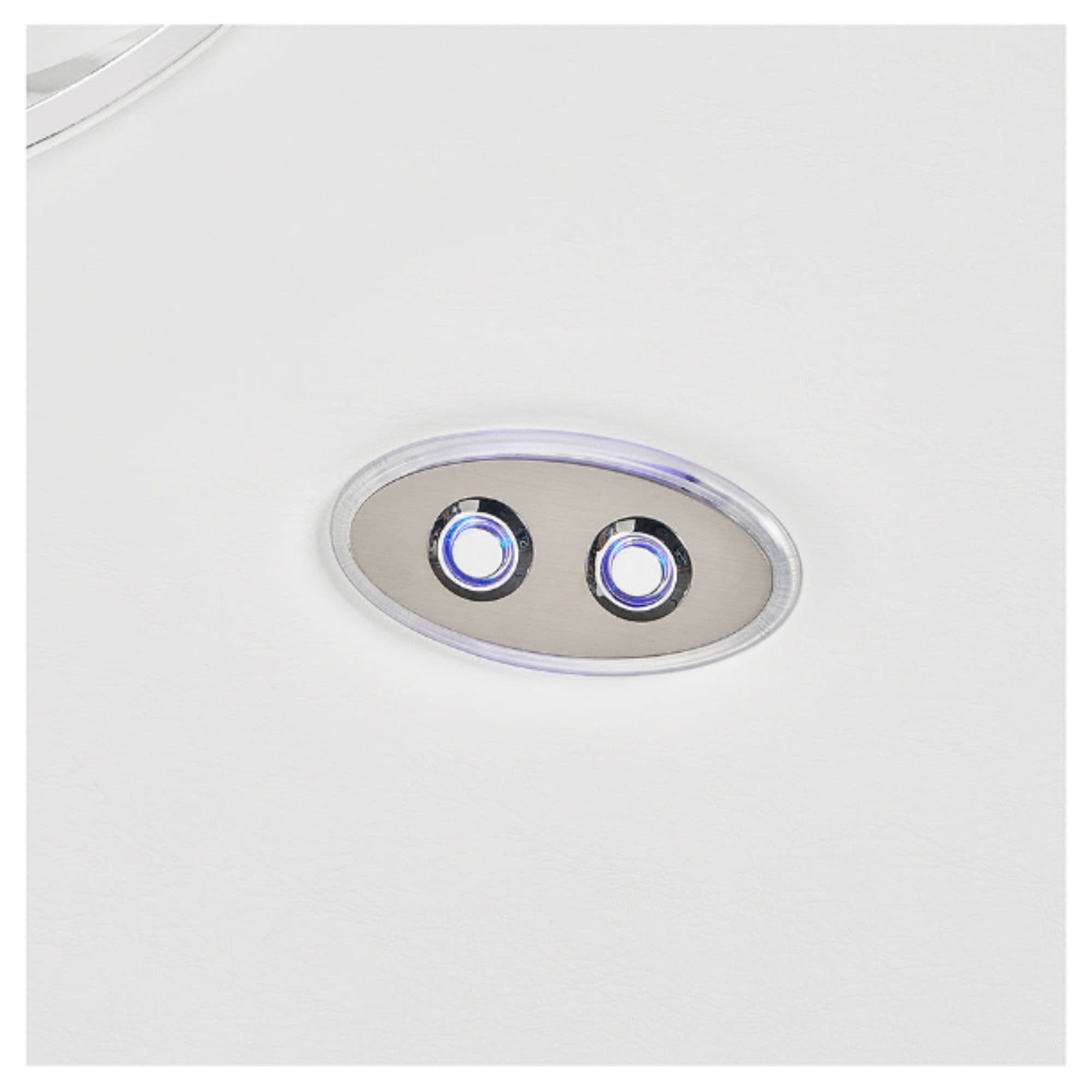 Victoria Electric Shampoo Backwash Unit White Color And Close-Up View Of Power Button