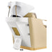 Victoria Gold Motorized Shampoo Chair Rear Angled View With Sink Assembly