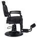 Viking Classic Barber Chair Black Variant Side View On White Background