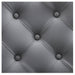 Viking Classic Barber Chair Close-Up View Of Diamond Tufted Gray Upholstery Pattern