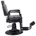 Viking Classic Barber Chair Gray Variant Side View On White Background