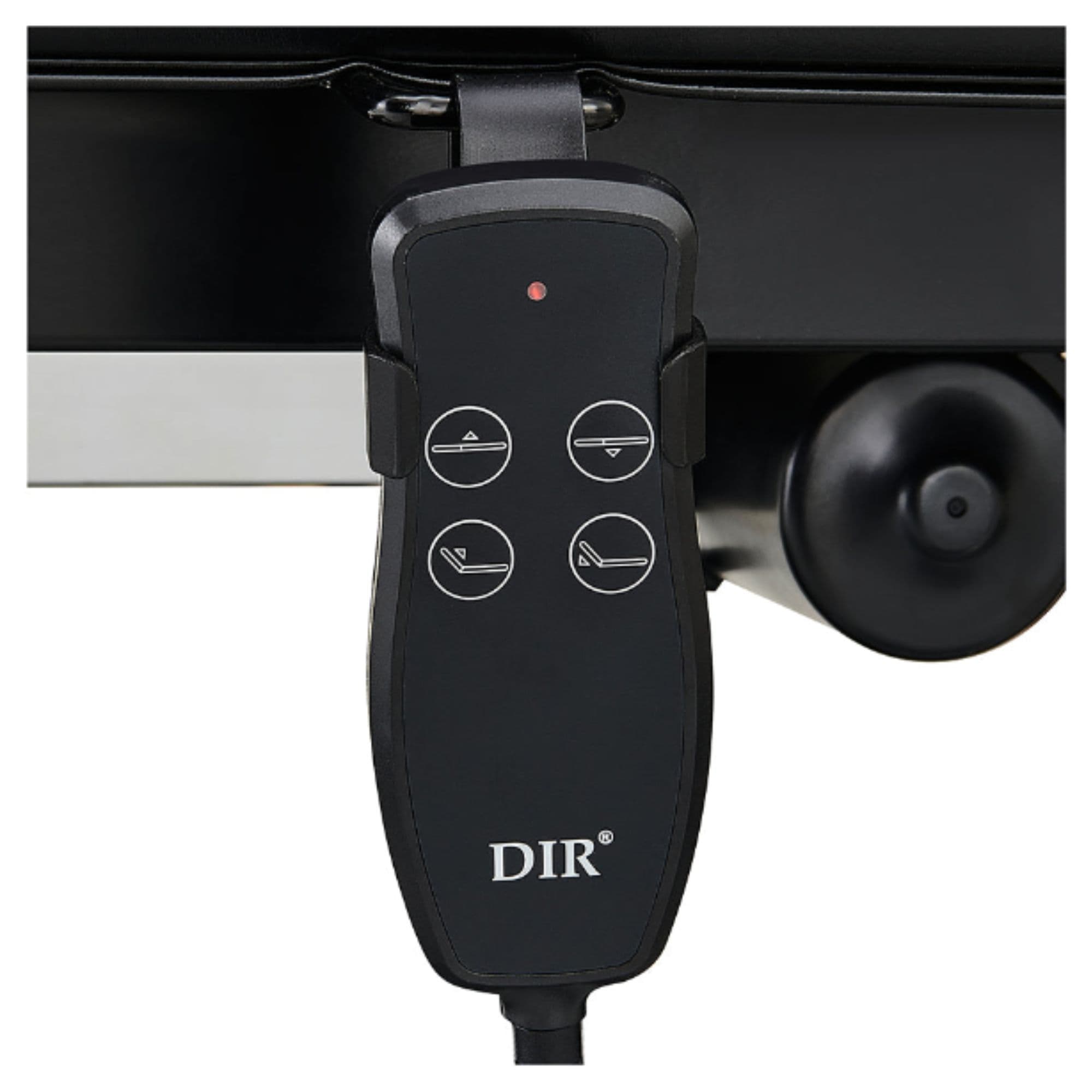 VitalEarth Dual-Motor Wellness Treatment Bed Close-Up View Of Remote Control For Black Color