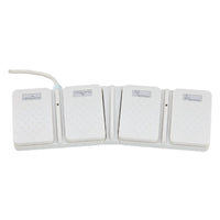 Thumbnail for WellRelax 2-Motors Therapy Treatment Table with Tilting Cradle Pillow Close-Up View Of Foot Control For White Color