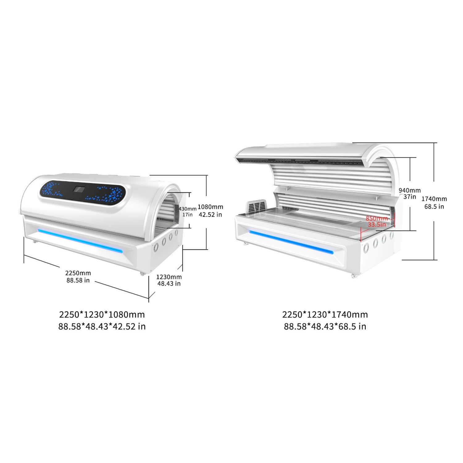 Merican M6N Red Light Therapy Bed